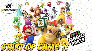 Super Mario Party Start of Game 1  YoVideogames [upl. by Wilbur]