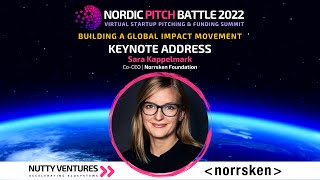 KEYNOTE Sara Kappelmark at the Nordic Pitch Battle 2022 [upl. by Berne]