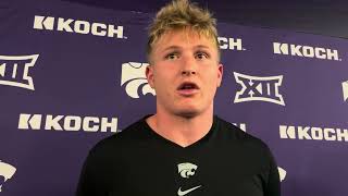 Kansas State DE Brendan Mott Week 2 Press Conference [upl. by Anib]