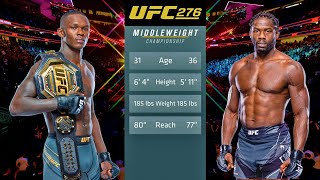 UFC 276 Adesanya vs Cannonier Full Fight [upl. by Otsedom]