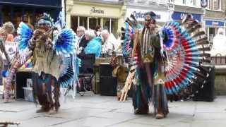 South American Pan Flute Players  York UK 030713 Pan Pipes HD HQ [upl. by Nodnar288]