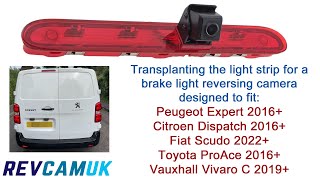 Instructions for transferring the light strip to our brake light reversing camera [upl. by Sillad]