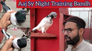 Aaj Sy Kabootaro Ki Night Training Bandh  Hashim Mahmood Pigeons [upl. by Maltzman279]