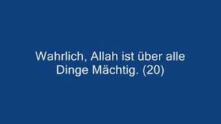 Quran  Sura 2  AlBaqara Die Kuh  Vers 1 bis 31  Deutsche Übersetzung [upl. by Fulcher]