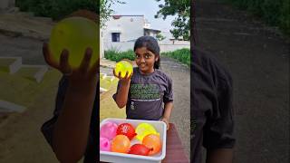 water balloon catching challange💧🎈TomampJerry 😁DiyaIshwarya shorts viralvideo [upl. by Kanal297]