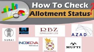 how to check IPO allotment status online ipoallotment ytshorts ipoallotmentstatus bseipo [upl. by Onateag317]