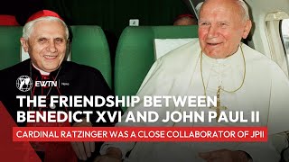 The friendship between Benedict XVI and Pope St John Paul II [upl. by Negiam]