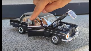 MERCEDES BENZ 280 SE 1968 metal High realistic and detailed Miniature NOREV unboxing 118 [upl. by Adnawal762]