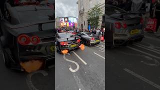 Nissan GTR shooting flames 🔥 shorts nissangtr flames viral london [upl. by Immanuel]