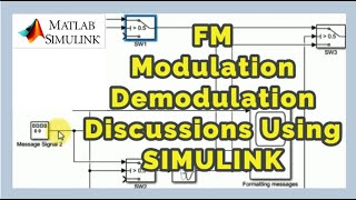 Frequency Modulation and FM Demodulation Explained using Simulink  FM 311 [upl. by Ahsurej]