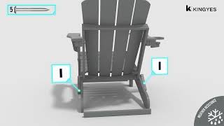 Vintage Reclining Folding Adirondack Chair Assembly Guide A041028001 [upl. by Dnalro]