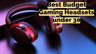 3 Best Gaming headsets under 30 dollars [upl. by Mllly949]