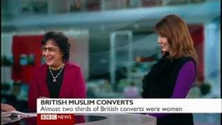 BBC Kristiane Backer debate 100000 converts to islamflv [upl. by Anerda434]