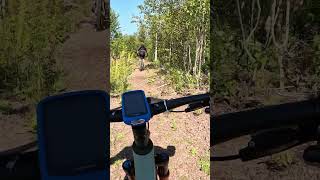 View of Lake Superior during the Copper Harbor Trail Fest MTB Race mtb lakesuperior copperharbor [upl. by Indys]