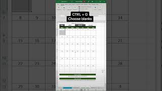 Excel tip for events and holidays on your dynamic monthly calendar [upl. by Tj993]