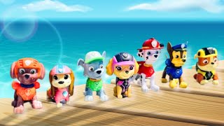 PAW PATROL Lake Swim Toys Playing Figures Compilation [upl. by Htnicayh]