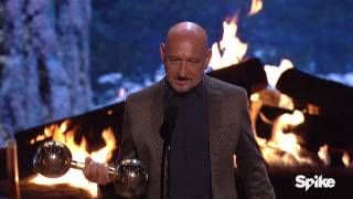 Sir Ben Kingsley Accepts the Brass Balls Award  Guys Choice 2015 [upl. by Alroi54]