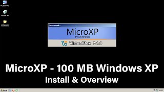 MicroXP  The 100 MB Windows XP [upl. by Tremain]