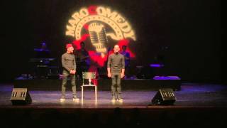 HassanampMohsin marocomedy Amsterdam 26122015 حسن و محسن موهبه [upl. by Anegue252]