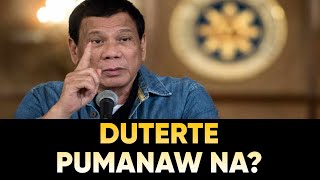 TIKTOK VIDEO NA PUMANAW NA SI DUTERTE KUMALAT TOTOO BA ITO [upl. by Ronna]