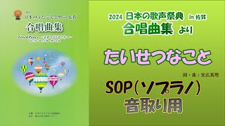 《音取り用》【Sop】ｿﾌﾟﾗﾉ「たいせつなこと」（詞・曲：安広真理） ※メトロノーム入り [upl. by Peednama244]