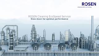 Pipeline Cleaning EcoSpeed Service  ROSEN Group [upl. by Riesman]