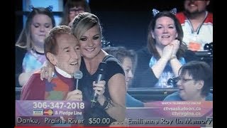 Bob McGrath surprises Beverley Mahood at Telemiracle 42 2018 [upl. by Ayoj739]