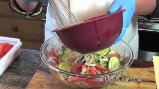 Mediterranean Garlic Salad Recipe  Uncle Dans Salad Dressings Dips and Seasonings [upl. by Ayenat]