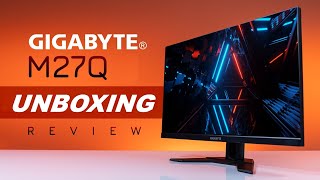 Gigabyte M27Q Gaming Monitor Unboxing  Review  27quot 170Hz 1440P KVM Gaming Monitor [upl. by Asilec663]