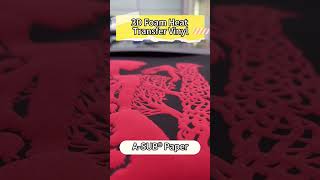 3D Foam Heat Transfer Vinyl  3D HTV Film  Foam HTV Vinyl  Heat Transfer Printing  ASUB® Paper [upl. by Ahsilrac]