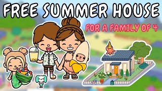 FREE Aesthetic Summer House ☀️💦 Toca Boca Free House Ideas 🤩 TOCA GIRLZ [upl. by Silas728]