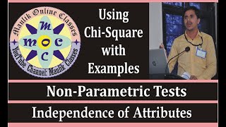 Test of Independence of Attributes Using ChiSquare Statistic In Hindi [upl. by Neram]