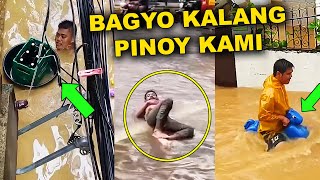 PINOY VS BAGYONG CARINA IBANG KLASE TALAGA SASAKIT PANGA MO SA KAKATAWA  Pinoy Funny Videos 2024 [upl. by Onra]