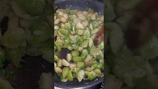 Brussels Sprouts Stir Fry shorts youtubeshorts recipe [upl. by Nitin791]