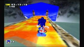 Sonic Adventure DX  Ice Cap Snowboarding Glitch [upl. by Kciredec]