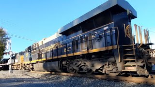 Railfanning at Voorheesville with CSX 1827 and the geometry box car on I104 and more [upl. by Oznol267]