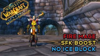 SoD  FIRE Mage SFK BOOST NO ICE BLOCK NO RESETS [upl. by Atnauqal]