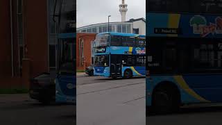 Metrobus Scania N270UD OmniCity 6959 YP09 HWS on route 4 Langley Green Hospital 02112024 [upl. by Schilit]