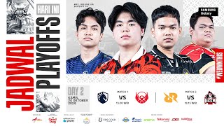 🔴 LIVE  MPL ID S14  Playoffs Hari 2  Bahasa Indonesia [upl. by Wiley]