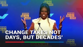 Michelle Obama tells Georgia voters You decide who sits in the Oval Office  ABSCBN News [upl. by Anora]