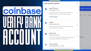 How To Verify Bank Account On Coinbase 2024 Full Guide [upl. by Mahgem]