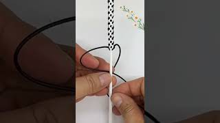 How to weave a bracelet with string bracelet tutorial crochet [upl. by Aticilef731]