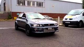 500 hp Impreza with launch control and anti lag complete with BANG between shifts [upl. by Mohn10]