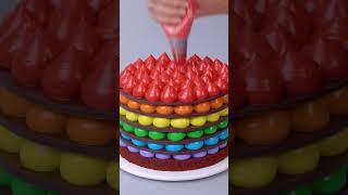 Instructions for Decorating a Multi layer Chocolate Cake [upl. by Haakon63]