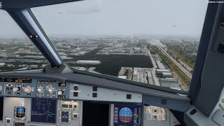 FSXP3D Airbus A321 Landing Miami KMIA [upl. by Whitney]