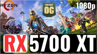 DX11RX 5700xt tested in Fortnite  Chapter 4 Season OG Zero Build  Max setting1080p [upl. by Atival]