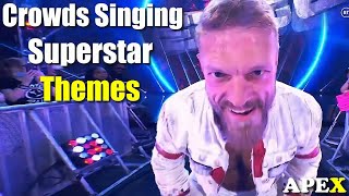 When WWE Fans Singing Along To Wrestlers Theme Song [upl. by Waddington]