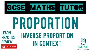 Inverse Proportion in Context  Rate of Output  GCSE Maths Tutor [upl. by Tibbetts954]