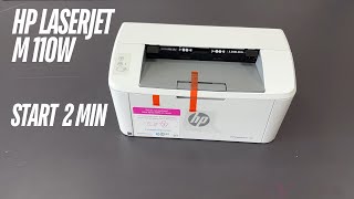 Drukarka HP LaserJet M110w unboxing Start [upl. by Rauch]