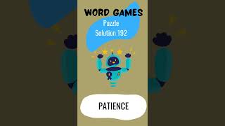 Word game puzzle solution 192 [upl. by Bay]